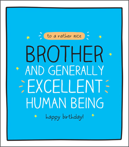 Picture of TO A RATHER NICE BROTHER BIRTHDAY CARD